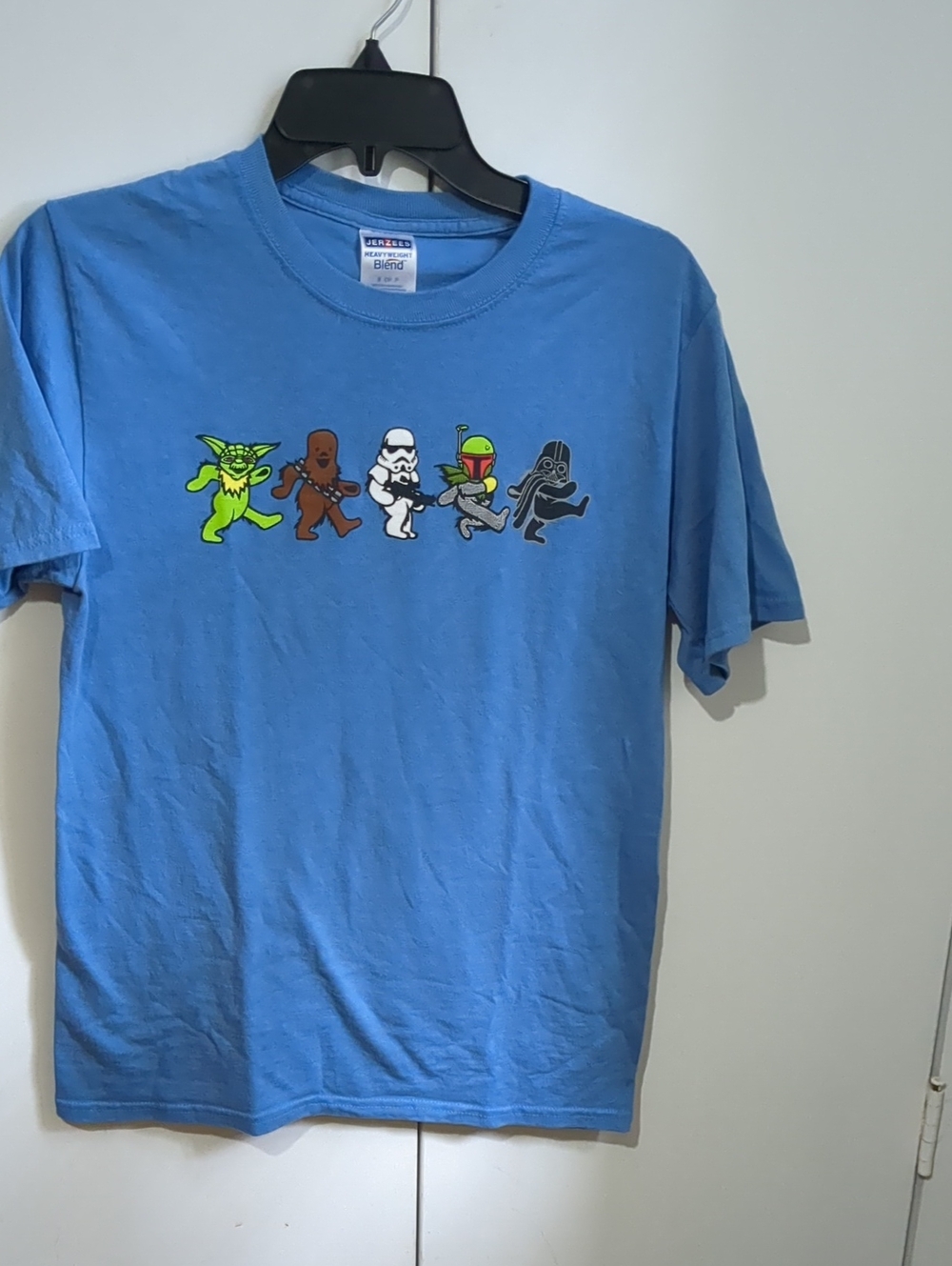 Jerzees Tee with Multicolor Grateful Dead/Star Wars Dancing Bears